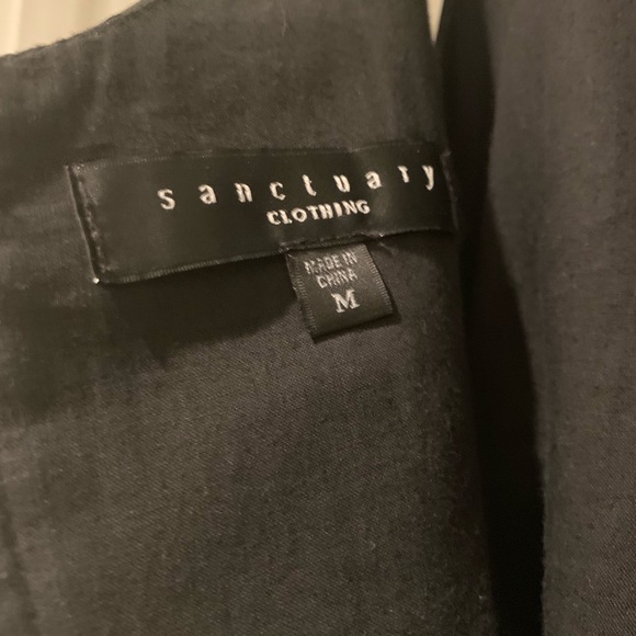 Like new Sanctuary little black vegan leather dress - Picture 4 of 8